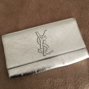 Stunning YSL Belle de Jour Gold Flap Metallic Clut
